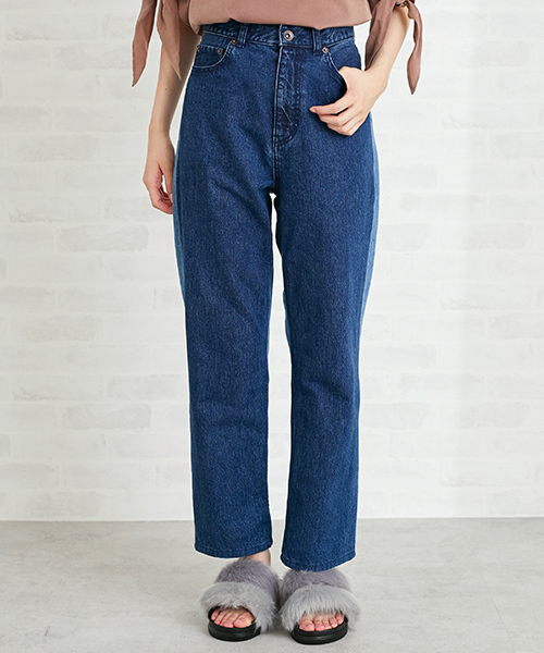 N.（N. Natural Beauty Basic）（エヌエヌナチュラルビューティーベーシック）の「バイカラーリメイクデニム（デニムパンツ・レディース・ブルー/ブラック・SMALL/MEDIUM）」の8枚目の写真