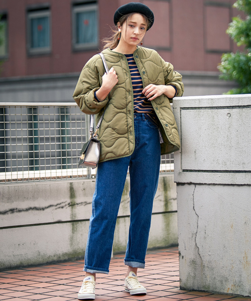 N.（N. Natural Beauty Basic）（エヌエヌナチュラルビューティーベーシック）の「バイカラーリメイクデニム（デニムパンツ・レディース・ブルー/ブラック・SMALL/MEDIUM）」の7枚目の写真