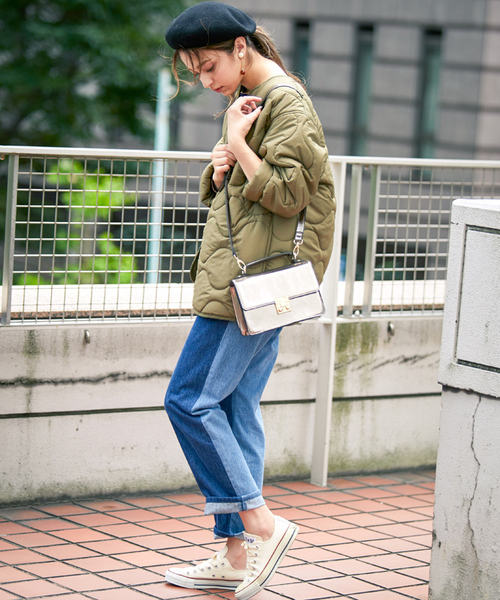 N.（N. Natural Beauty Basic）（エヌエヌナチュラルビューティーベーシック）の「バイカラーリメイクデニム（デニムパンツ・レディース・ブルー/ブラック・SMALL/MEDIUM）」の6枚目の写真