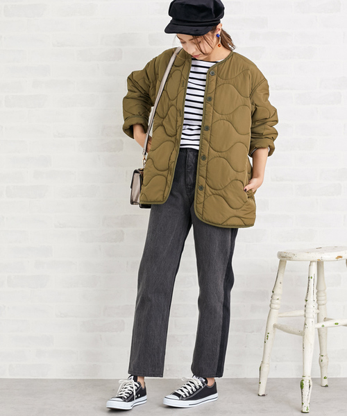 N.（N. Natural Beauty Basic）（エヌエヌナチュラルビューティーベーシック）の「バイカラーリメイクデニム（デニムパンツ・レディース・ブルー/ブラック・SMALL/MEDIUM）」の4枚目の写真