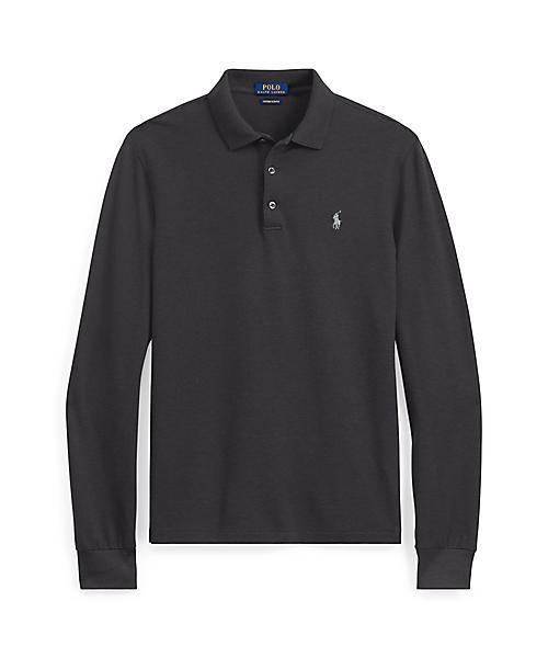POLO RALPH LAUREN(ポロ ラルフ ローレン)の「カスタム スリムストレッチ メッシュ ポロシャツ(ポロシャツ・メンズ・ダークグレー/ブルー系9/ライトグレー・LARGE/MEDIUM/SMALL)」の3枚目の写真