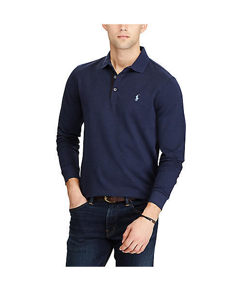 POLO RALPH LAUREN(ポロ ラルフ ローレン)の「カスタム スリムストレッチ メッシュ ポロシャツ(ポロシャツ・メンズ・ダークグレー/ブルー系9/ライトグレー・LARGE/MEDIUM/SMALL)」の10枚目の写真