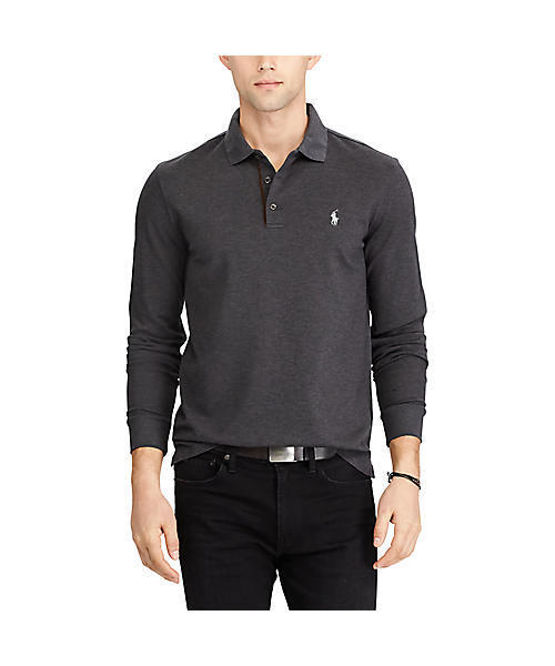 POLO RALPH LAUREN(ポロ ラルフ ローレン)の「カスタム スリムストレッチ メッシュ ポロシャツ(ポロシャツ・メンズ・ダークグレー/ブルー系9/ライトグレー・LARGE/MEDIUM/SMALL)」の13枚目の写真