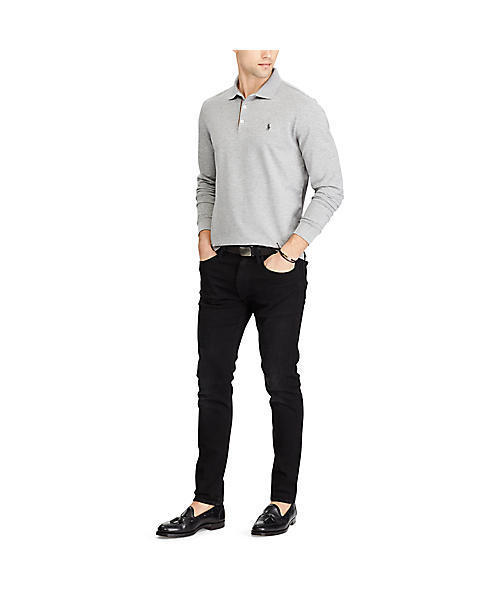 POLO RALPH LAUREN(ポロ ラルフ ローレン)の「カスタム スリムストレッチ メッシュ ポロシャツ(ポロシャツ・メンズ・ダークグレー/ブルー系9/ライトグレー・LARGE/MEDIUM/SMALL)」の15枚目の写真