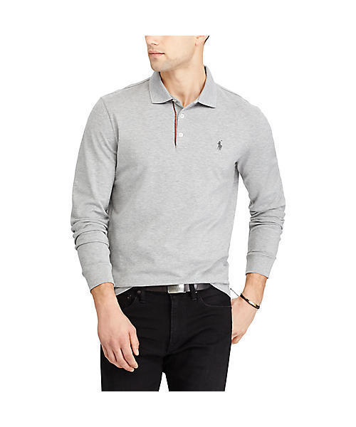 POLO RALPH LAUREN(ポロ ラルフ ローレン)の「カスタム スリムストレッチ メッシュ ポロシャツ(ポロシャツ・メンズ・ダークグレー/ブルー系9/ライトグレー・LARGE/MEDIUM/SMALL)」の16枚目の写真