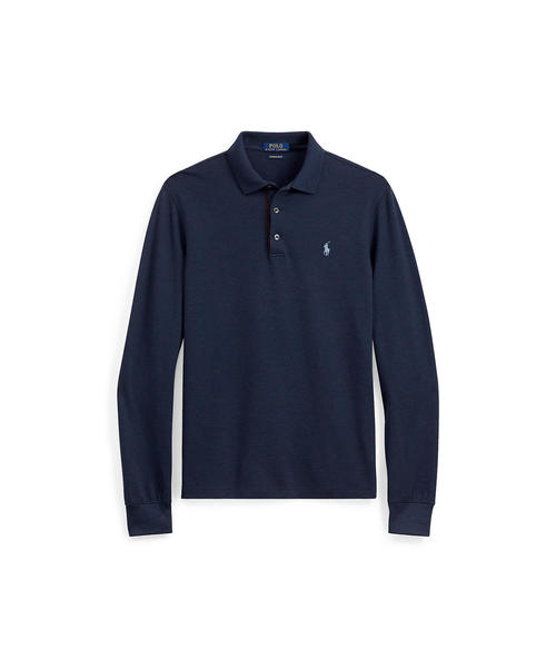 POLO RALPH LAUREN(ポロ ラルフ ローレン)の「カスタム スリムストレッチ メッシュ ポロシャツ(ポロシャツ・メンズ・ダークグレー/ブルー系9/ライトグレー・LARGE/MEDIUM/SMALL)」の18枚目の写真