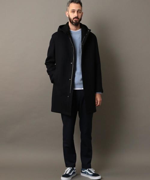 ユナイテッドアローズBEAUTY&YOUTH BYダブルメルトンフーディコート BEAUTY&YOUTH UNITED ARROWS（ビューティーアンドユースユナイテッド