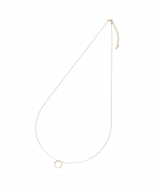 GLOBAL WORK（グローバルワーク）の「シンプルミドルネックレス/778015（ネックレス・レディース・ホワイト/ライトイエロー/ゴールド系その他・FREE）」の6枚目の写真