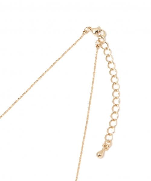 GLOBAL WORK（グローバルワーク）の「シンプルミドルネックレス/778015（ネックレス・レディース・ホワイト/ライトイエロー/ゴールド系その他・FREE）」の4枚目の写真