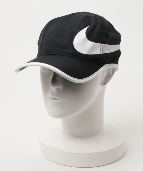 nike swoosh black and white