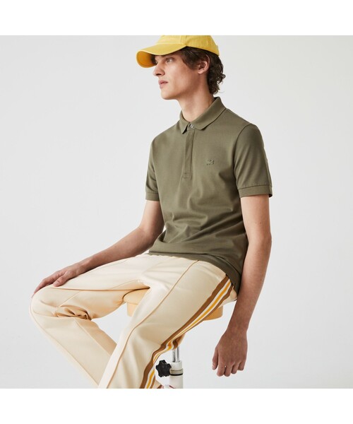 LACOSTE(ラコステ)の「『Le Paris Polo』レギュラーフィット パリポロ 比翼ポロシャツ(ポロシャツ・メンズ・ブラウン/グレー/ホワイト/グレイッシュブルー/アイボリー/ボルドー/インディゴブルー/ネイビー/ライトブルー/スモークピンク/ブルー/グリーン/モスグリーン/レッド/ブラック/スカイブルー/ベビーピンク/アクア/シルバーグレー/カーキ/エメラルド/チョコ/ロイヤルブルー/ヘザーチャコール/セージグリーン/ベージュ/チャコールグレー/ブルー系その他/ダークグリーン/ライトベージュ/ライトピンク/ブルーグラス/モカ/サンドベージュ・5/3/4/2/6)」の16枚目の写真