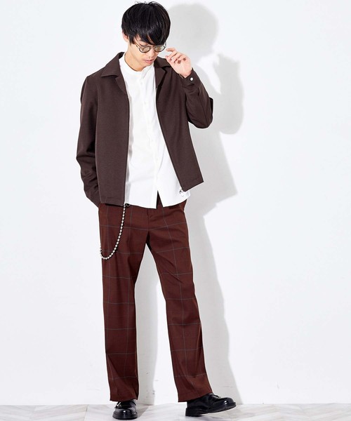 STUDIOUS（ステュディオス）の「【STUDIOUS】ランダムチェックテーパードパンツ（その他パンツ・メンズ・ブラック/ブラウン・1/2/3）」の7枚目の写真