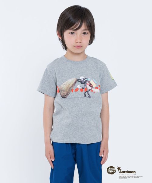 SHIPS(シップス)の「SHIPS KIDS:ひつじのショーン ネイチャー TEEシャツ(100~130cm)(Tシャツ/カットソー・キッズ・オフホワイト/グレー/イエロー・100/110/120/130)」の1枚目の写真