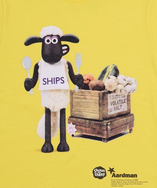 SHIPS(シップス)の「SHIPS KIDS:ひつじのショーン ネイチャー TEEシャツ(100~130cm)(Tシャツ/カットソー・キッズ・オフホワイト/グレー/イエロー・100/110/120/130)」の9枚目の写真
