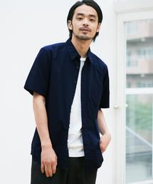 green label relaxing | CM サシコステッチ ナローレギュラー 半袖 シャツ(シャツ/ブラウス)