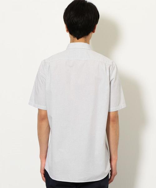 green label relaxing（グリーンレーベルリラクシング）の「CM サシコステッチ ナローレギュラー 半袖 シャツ（シャツ/ブラウス・メンズ・ネイビー/ホワイト/ロイヤルブルー・L/S/M）」の5枚目の写真