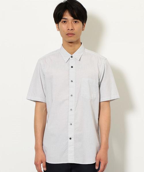 green label relaxing（グリーンレーベルリラクシング）の「CM サシコステッチ ナローレギュラー 半袖 シャツ（シャツ/ブラウス・メンズ・ネイビー/ホワイト/ロイヤルブルー・L/S/M）」の4枚目の写真