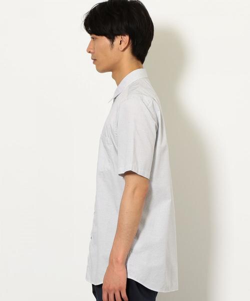 green label relaxing（グリーンレーベルリラクシング）の「CM サシコステッチ ナローレギュラー 半袖 シャツ（シャツ/ブラウス・メンズ・ネイビー/ホワイト/ロイヤルブルー・L/S/M）」の9枚目の写真