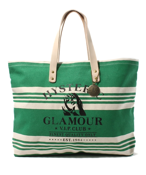 HYSTERIC GLAMOUR（ヒステリックグラマー）の「PUBLIC SIGN pt トートバッグ（トートバッグ・メンズ・レッド系その他/グリーン系その他/ブルー・FREE）」の2枚目の写真