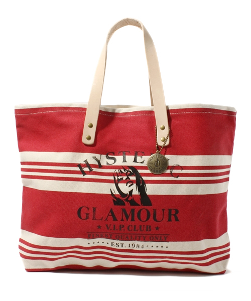 HYSTERIC GLAMOUR（ヒステリックグラマー）の「PUBLIC SIGN pt トートバッグ（トートバッグ・メンズ・レッド系その他/グリーン系その他/ブルー・FREE）」の3枚目の写真