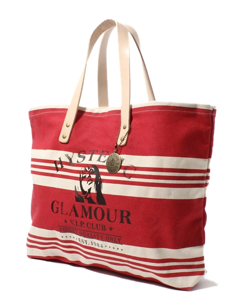 HYSTERIC GLAMOUR（ヒステリックグラマー）の「PUBLIC SIGN pt トートバッグ（トートバッグ・メンズ・レッド系その他/グリーン系その他/ブルー・FREE）」の4枚目の写真