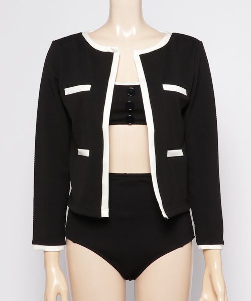 MOUSSY（マウジー）の「ENSEMBLE BIKINI（水着・レディース・ブラック/ターコイズブルー・FREE）」の8枚目の写真