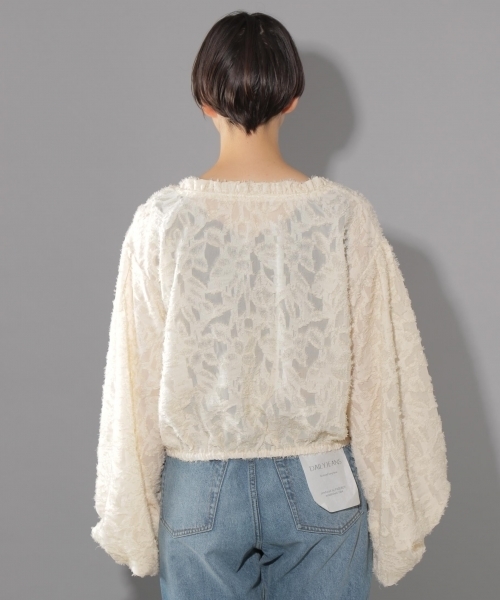 PAGEBOY（ページボーイ）の「【WEB限定】ジャガードボリュームスリーブブラウス（シャツ/ブラウス・レディース・ホワイト/ブラック・FREE）」の20枚目の写真