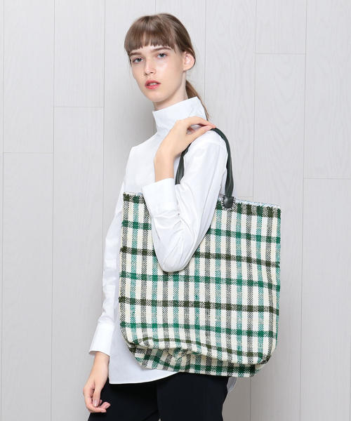 en shallah（エンシャーラ）の「＜En Shalla＞CHECK TOTE BAG