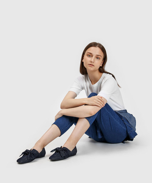 CHARLES & KEITH(チャールズ & キース)の「ノットディテールフラット / Knot Detail Flats(バレエシューズ・レディース・ブラック/ブルー/アイボリー・22.5cm/23cm/23.5cm/24.5cm/25cm/25.5cm)」の19枚目の写真