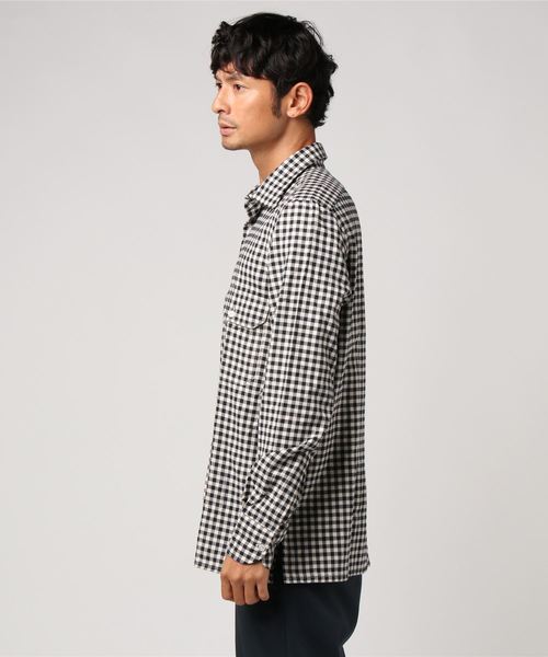 HELIOPOLE(エリオポール)の「VINCENZO DI RUGGIERO チェックレギュラーシャツ(シャツ/ブラウス・メンズ・ホワイト×ブラック・39/41/37)」の2枚目の写真