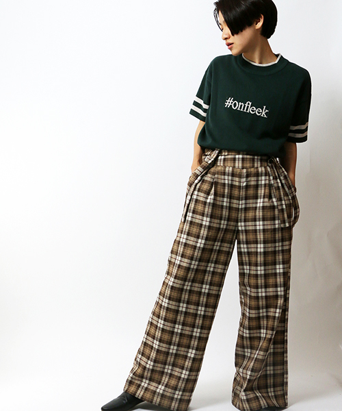 VENCEEXCHANGE（ヴァンスエクスチェンジ）の「スポーティーロゴニット（ニット/セーター・レディース・ホワイト/グリーン・M）」の5枚目の写真