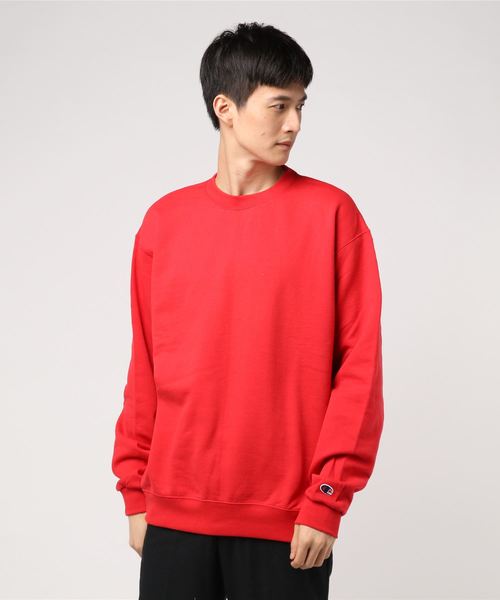 Champion（チャンピオン）の「Champion/チャンピオン　ビックシルエット無地 スウェット トレーナー（スウェット・メンズ・ライトグレー/ブラック/ネイビー/グレー/レッド/ダークグリーン/ダークグレー/ロイヤルブルー/ワインレッド/その他・S/M/L/XL/XXL/XX-LARGE）」の19枚目の写真