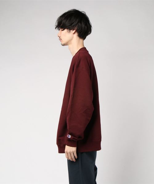 Champion（チャンピオン）の「Champion/チャンピオン　ビックシルエット無地 スウェット トレーナー（スウェット・メンズ・ライトグレー/ブラック/ネイビー/グレー/レッド/ダークグリーン/ダークグレー/ロイヤルブルー/ワインレッド/その他・S/M/L/XL/XXL/XX-LARGE）」の12枚目の写真