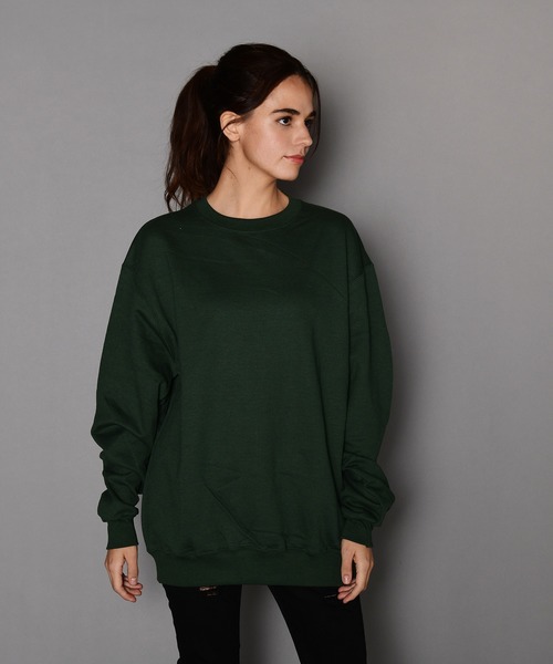 Champion（チャンピオン）の「Champion/チャンピオン　ビックシルエット無地 スウェット トレーナー（スウェット・メンズ・ライトグレー/ブラック/ネイビー/グレー/レッド/ダークグリーン/ダークグレー/ロイヤルブルー/ワインレッド/その他・S/M/L/XL/XXL/XX-LARGE）」の5枚目の写真