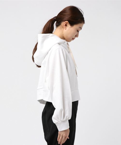 archives（アルシーヴ）の「ショートプルパーカ（パーカー・レディース・ブラック/ベージュ/オフホワイト/パープル・MEDIUM）」の6枚目の写真