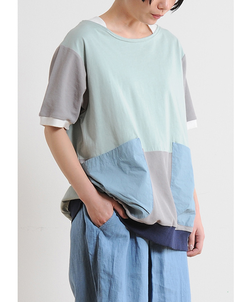 Ne-net（ネネット）の「ポケッT（Tシャツ/カットソー・レディース・ホワイト/その他3/ブラック・02/03）」の3枚目の写真