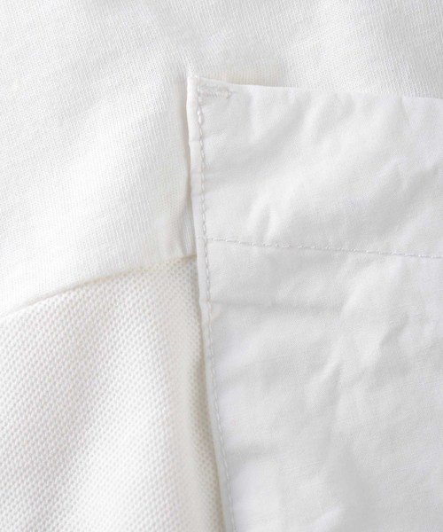 Ne-net（ネネット）の「ポケッT（Tシャツ/カットソー・レディース・ホワイト/その他3/ブラック・02/03）」の6枚目の写真