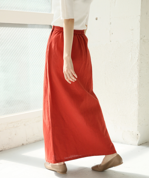 LOWRYS FARM(ローリーズファーム)の「フレンチリネンマーメイドスカート 831211(スカート・レディース・ブラック/ベージュ/レッド/アイボリー・FREE)」の15枚目の写真