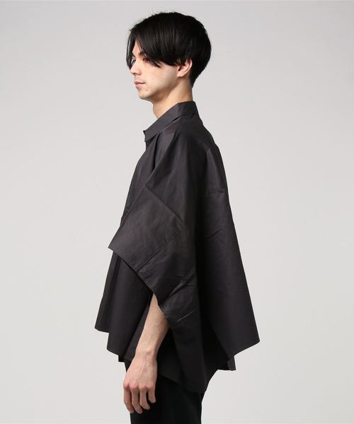 jieda 19ss アシンメトリーシャツ アシンメトリー 半袖 シャツ JIEDA（ジエダ）の「【Jieda】アシンメトリーS/Sシャツ（シャツ