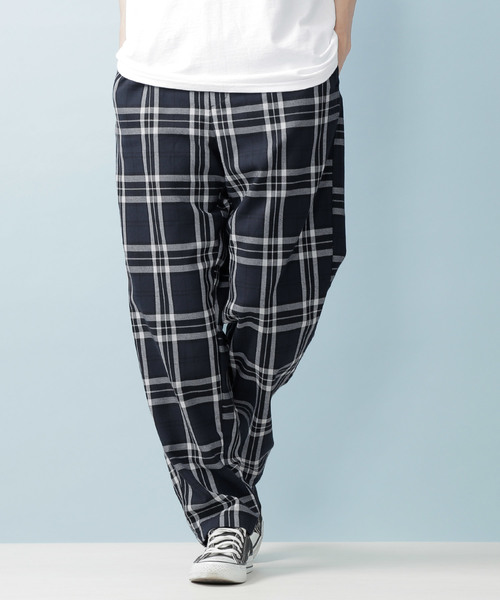MONO-MART（モノマート）の「タータンチェックイージーパンツ（その他パンツ・メンズ・グレー系その他/ブルー系その他/グレー系その他2/ブラウン系その他2・M/L）」の4枚目の写真