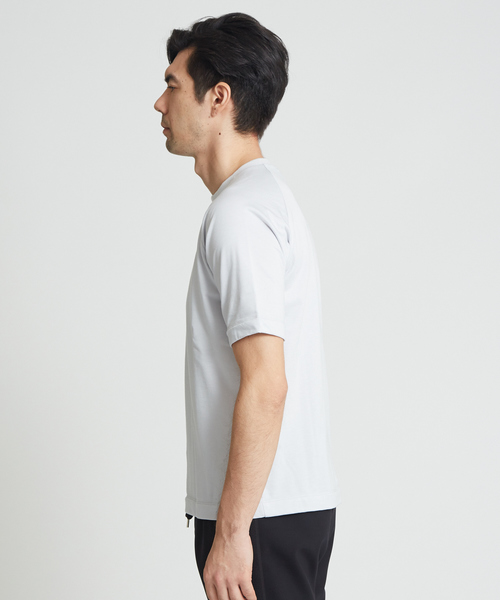 DESIGNWORKS（デザインワークス）の「トリアセリバーテリーTシャツ（Tシャツ/カットソー・メンズ・ライトグレー/ブラック・46/48/50）」の15枚目の写真