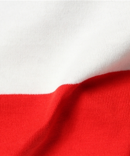 WEGO（ウィゴー）の「WEGO/ワイドボーダーTシャツ（Tシャツ/カットソー・メンズ・グリーン/トリコロール/ブルー/ブラック/ターコイズブルー・LARGE/MEDIUM）」の9枚目の写真