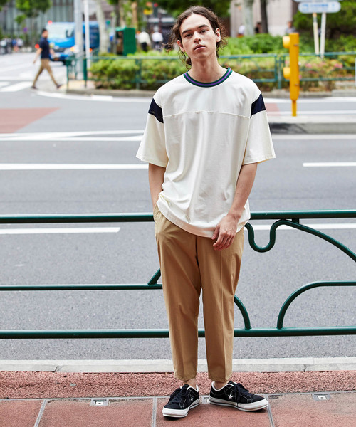 JUNRED（ジュンレッド）の「【テーパードライン】N/Cスムーズイージーアンクルパンツ（その他パンツ・メンズ・ブラック/ベージュ/カーキ・S/M/L）」の13枚目の写真