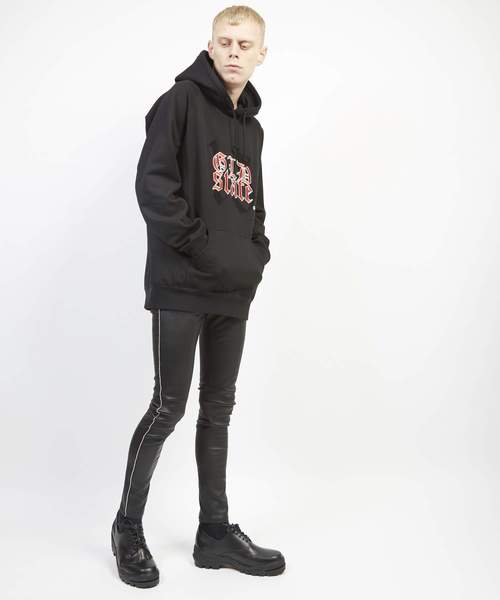 GalaabenD（ガラアーベント）の「ラムスムースボンディングストレッチパンツサイドボールチェーン（その他パンツ・メンズ・ブラック・SMALL/MEDIUM/LARGE）」の4枚目の写真