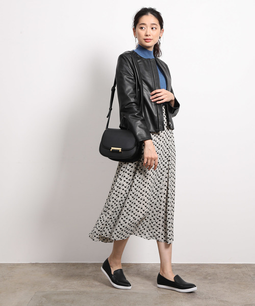 ROPE'(ロペ)の「ラムレザーノーカラーブルゾン(ブルゾン)」 WEAR