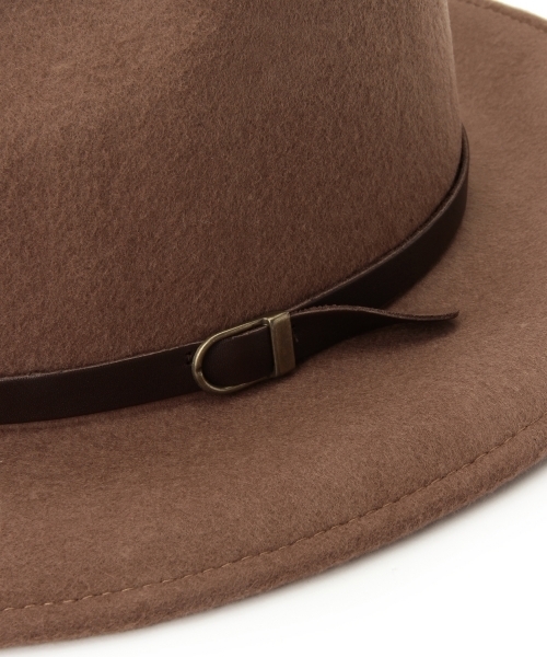 Ray BEAMS（レイビームス）の「BENELLI  / ベルト付き ハット（ハット・レディース・ブラック/ベージュ・ONE SIZE）」の7枚目の写真