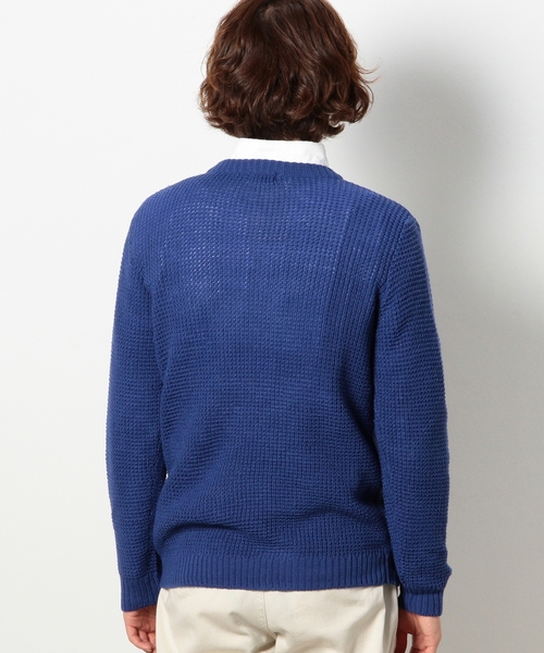 coen（コーエン）の「ワッフルニットクルーネックプルオーバー（ニット/セーター・メンズ・ホワイト/ブラック/コバルトブルー・MEDIUM/SMALL/X-LARGE/LARGE）」の10枚目の写真