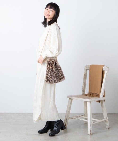 超目玉 のwego ニットウエストレースアップロングワンピース ワンピース Wego ウィゴー のファッション セール