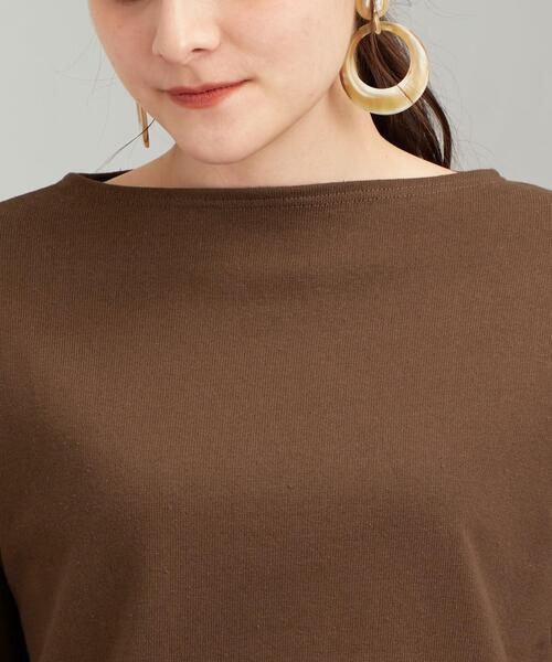 SAINT JAMES（セントジェームス）の「[セントジェームス] SAINTJAMES SC ウェッソン ボーダーカットソー 20（Tシャツ/カットソー・レディース・ホワイト/ブラック/ベージュ/ライム/ブラウン・MEDIUM/SMALL/X-SMALL）」の13枚目の写真