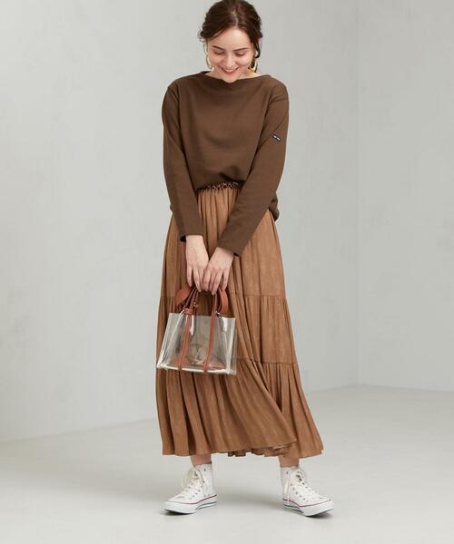 SAINT JAMES（セントジェームス）の「[セントジェームス] SAINTJAMES SC ウェッソン ボーダーカットソー 20（Tシャツ/カットソー・レディース・ホワイト/ブラック/ベージュ/ライム/ブラウン・MEDIUM/SMALL/X-SMALL）」の15枚目の写真